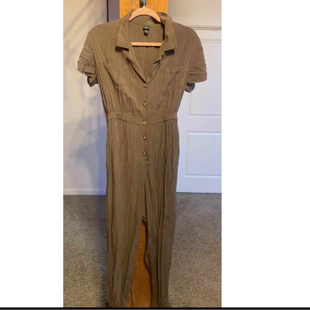 Military green jumpsuit